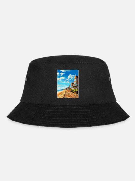 Herne Bay England Uk Vintage Reiseplakat WPA Kunst - Bucket Hat - Schwarz