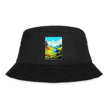 Isle Of Skye Scotland Uk Vintage Travel Poster WPA - Bucket Hat - black - Front - Lela (165cm)