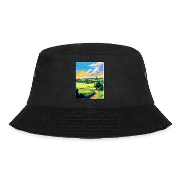 Cotswolds Angleterre Royaume-Uni Affiche de voyage vintage WPA Art - Bob - noir - Devant - Lela (165cm)