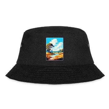 New Forest National Park Vintage Travel Poster WPA - Bucket Hat - black - Front - Lela (165cm)