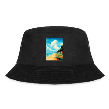 Norfolk Coast Vintage Travel Poster Souvenir WPA - Bucket Hat - black - Front - Lela (165cm)