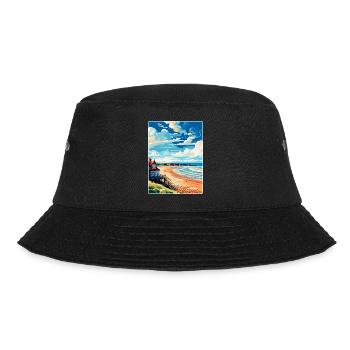 Saltburn By The Sea Angleterre Royaume-Uni Affiche de voyage WPA - Bob - noir - Devant - Lela (165cm)