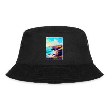 Lizard Point England Uk Travel Poster Souvenir WPA - Bucket Hat - black - Front - Lela (165cm)
