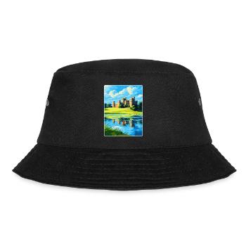 Leeds Castle England Uk Travel Poster Souvenir WPA - Bucket Hat - black - Front - Lela (165cm)
