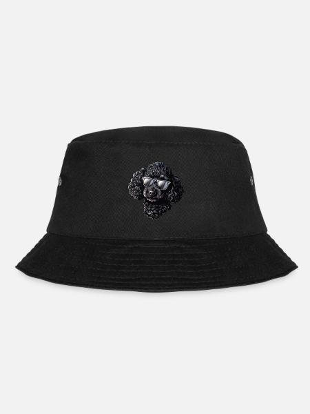 Pudel Sonnenbrille Sommer - Bucket Hat - Schwarz