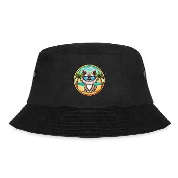 Birma Heilige Katzenrasse Cartoon Sonnenbrille Strand - Bucket Hat - Schwarz - Vorne - Lela (165cm)