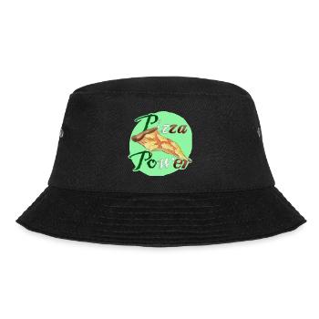 Pizza Power Super Powers Energy Slice UK - Bucket Hat - black - Front - Lela (165cm)