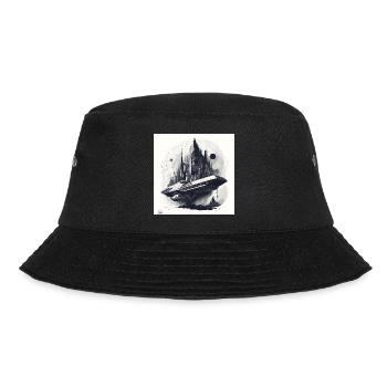 Sci fi city & ship - Bucket Hat - black - Front - Lela (165cm)