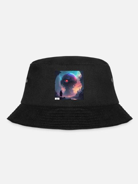 Fantasie Kugel Traumlandschaft - Bucket Hat - Schwarz