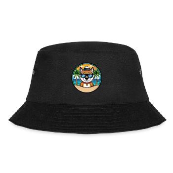 Cao De Seo Miguel Dog Breed Cartoon Beach - Bucket Hat - black - Front - Lela (165cm)