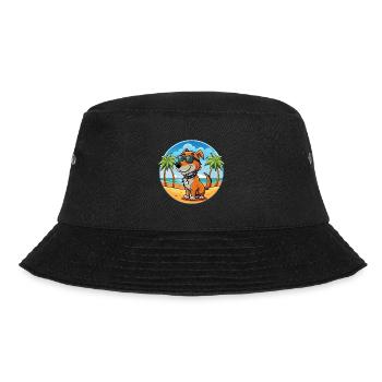Polish Hunting Hound Dog Breed Cartoon Sunglasses - Bucket Hat - black - Front - Lela (165cm)