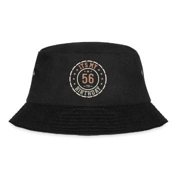 Es ist mein 56. Geburtstag Geschenk zum 56. Geburtstag - Bucket Hat - Schwarz - Vorne - Lela (165cm)