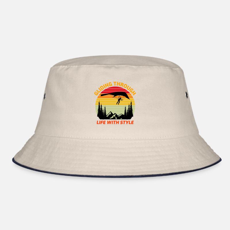 Drachenfliegen Luftsport Abenteuer Segelflug Pilot Bucket Hat