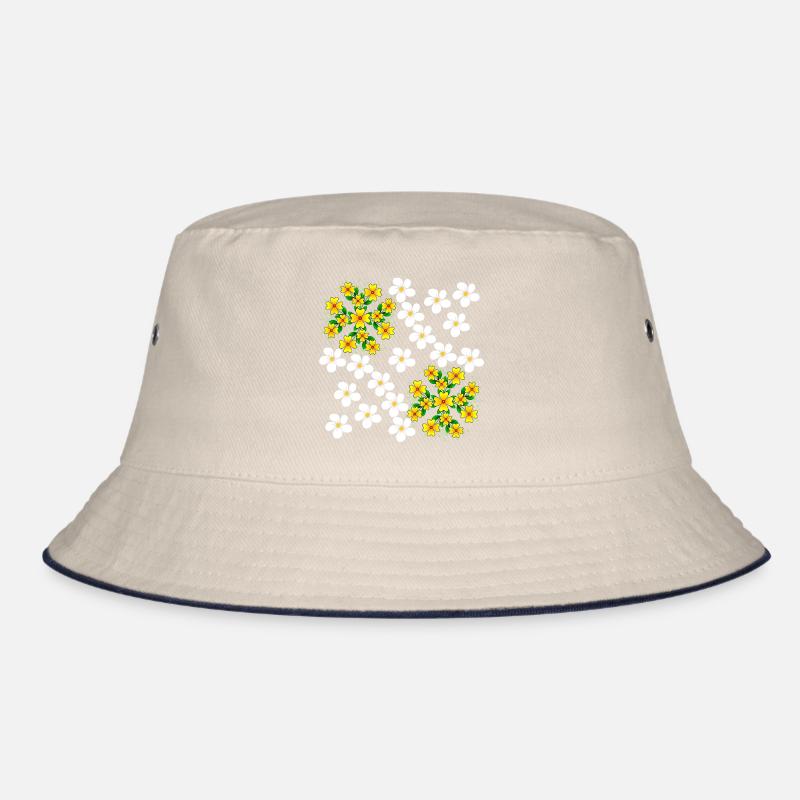 Floral Vine Blossom Floral Floral Pattern Bucket Hat
