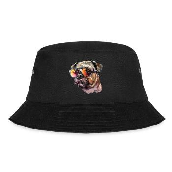 Belgian Dwarf Griffons, Brussles Griffon, Dog - Bucket Hat - black - Front - Lela (165cm)
