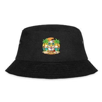 Hawk Lustige Cartoon Sommer Strand Sonnenbrille - Bucket Hat - Schwarz - Vorne - Lela (165cm)