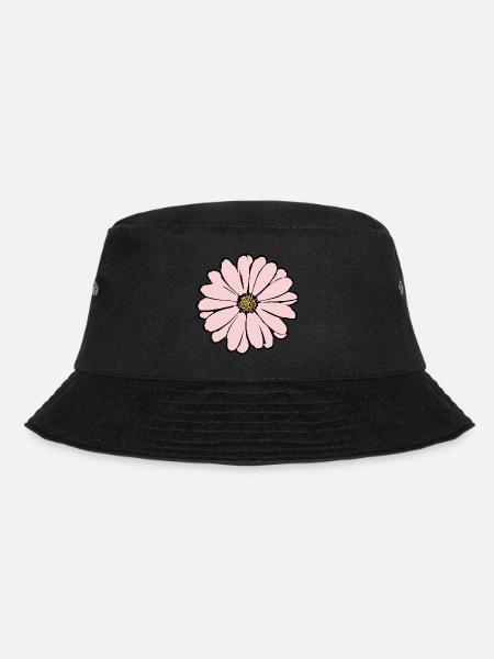 Blume rosa pinke Blume Blumen pink rosa Blumen - Bucket Hat - Schwarz