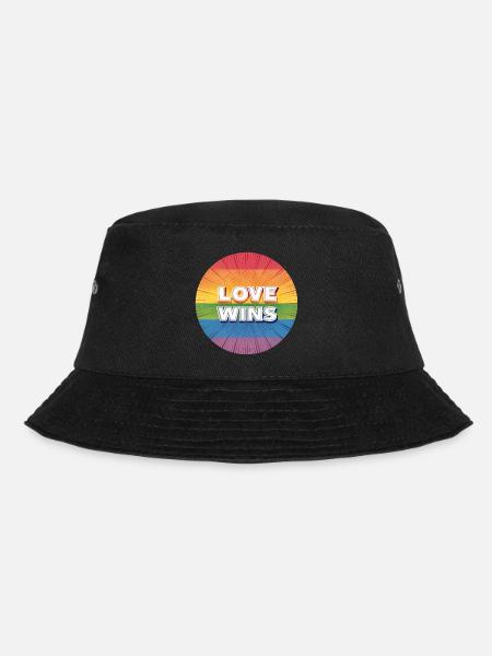 LGBTQ Love Wins - Bucket Hat - Schwarz