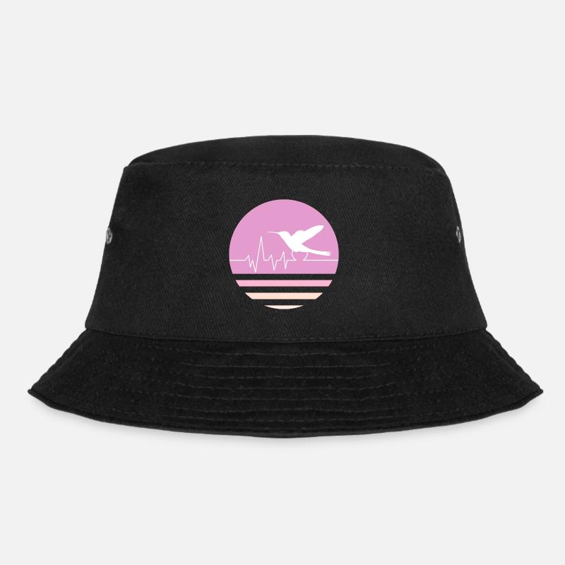 Colibri rose pastel - Bob - noir