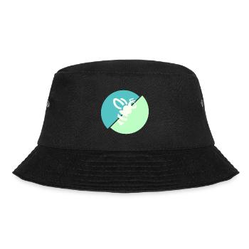 Pastellgrün Kontrastbiene - Bucket Hat - Schwarz - Vorne - Lela (165cm)