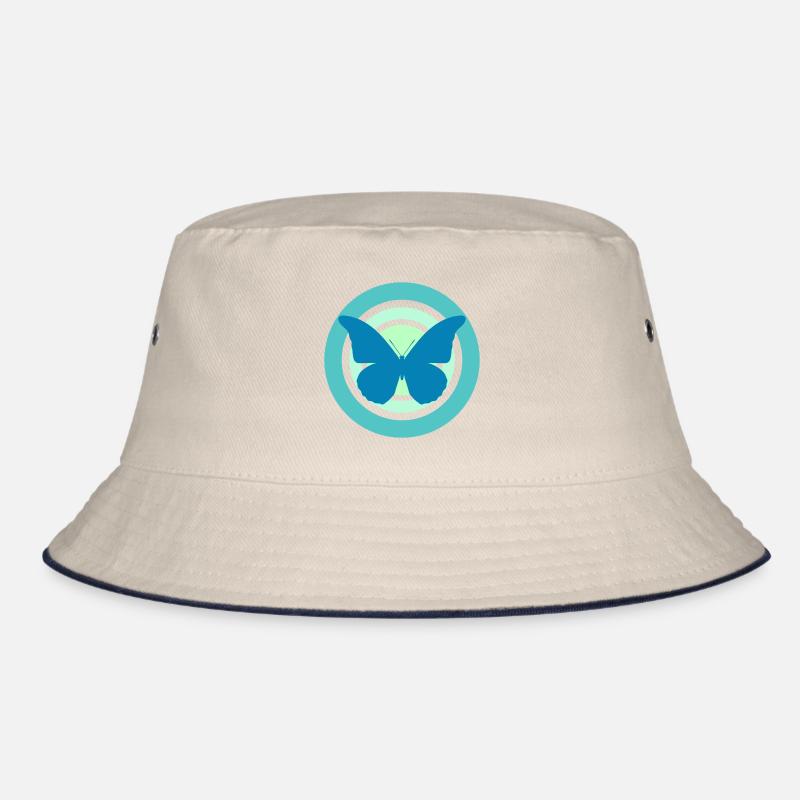 Butterfly Green Tones Bucket Hat