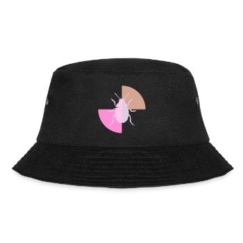 Duo Pastel Gray Pink - Bucket Hat - black - Front - Lela (165cm)