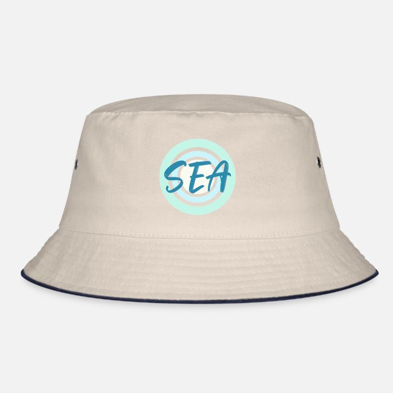 Meeresblau Bucket Hat