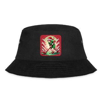 Weihnachtself Feldhockey - Bucket Hat - Schwarz - Vorne - Lela (165cm)