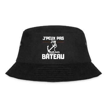 Ich kann kein Boot haben - Bucket Hat - Schwarz - Vorne - Lela (165cm)
