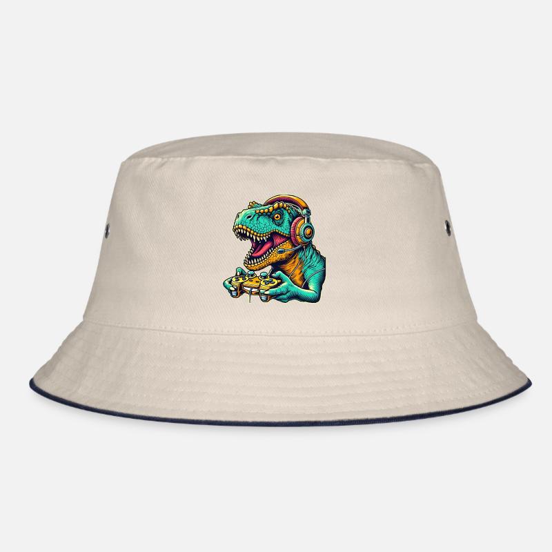 T Rex Dinosaurier Gaming Bucket Hat