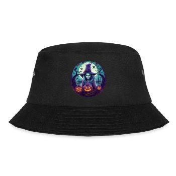 Gruseliges Halloween-partykostüm Hexe - Bucket Hat - black - Front - Lela (165cm)