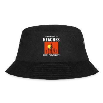Amateur Ham Radio Operator Radio Waves Frequency - Bucket Hat - black - Front - Lela (165cm)