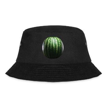 Wassermelone Obst Geschenk - Bucket Hat - Schwarz - Vorne - Lela (165cm)
