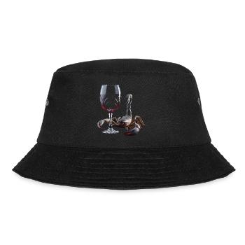 Skorpion Wein - Bucket Hat - Schwarz - Vorne - Lela (165cm)