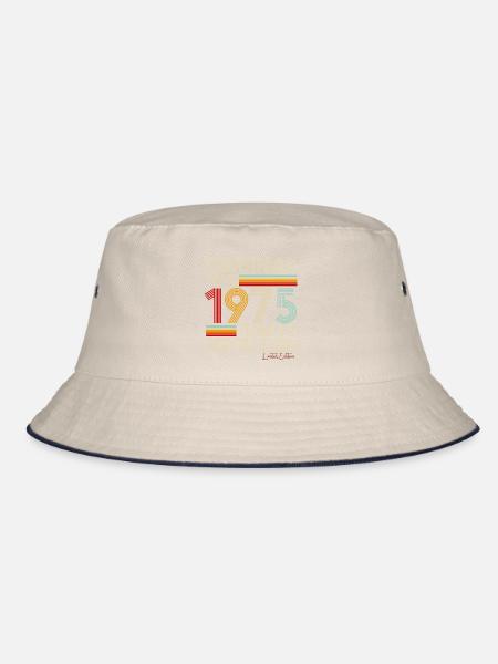 1975 - Bucket Hat - ecru/navy - Front