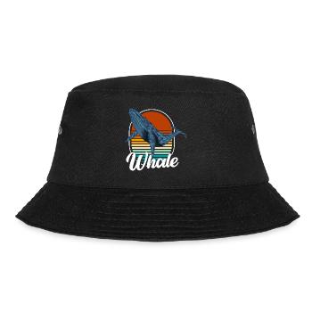 Meer Buckelwal Meeresbewohner Säugetier - Bucket Hat - Schwarz - Vorne - Lela (165cm)