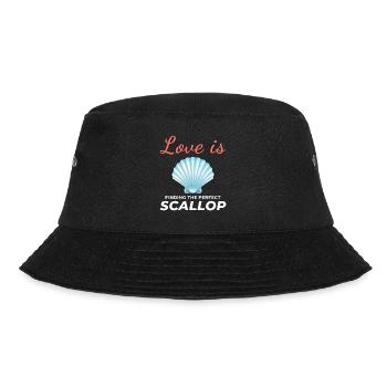 Scallop Seashells Collector Beachcomber Shellfish - Bucket Hat - black - Front - Lela (165cm)