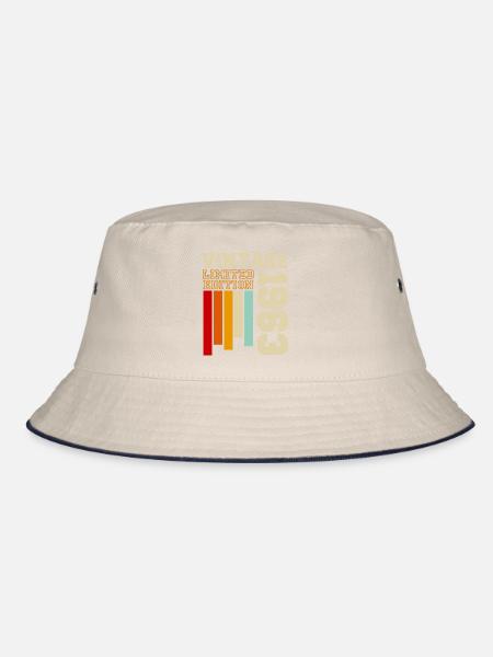 1963 - Bucket Hat - Natur/Navy - Vorne