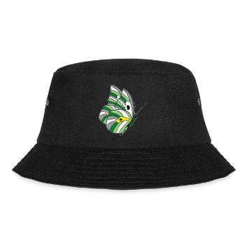 Schmetterling androphilia neutrois skoliosexual - Bucket Hat - Schwarz - Vorne - Lela (165cm)