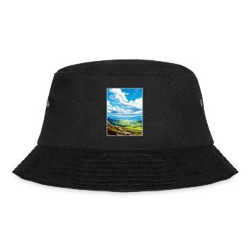 Mourne Mountains Aonb Travel Poster Souvenir WPA - Bucket Hat - black - Front - Lela (165cm)