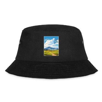 Mourne Mountains Aonb Travel Poster Souvenir WPA - Bucket Hat - black - Front - Lela (165cm)