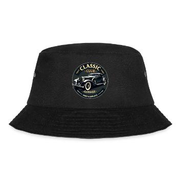 Classic Club Garage – Vintage Car Service - Bucket Hat - black - Front - Lela (165cm)