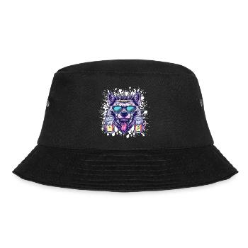 Wolf Beer Party - Bucket Hat - black - Front - Lela (165cm)