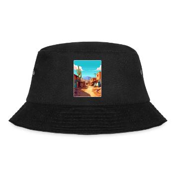 Jujuy Argentina Travel Poster Souvenir Paint WPA - Bucket Hat - black - Front - Lela (165cm)