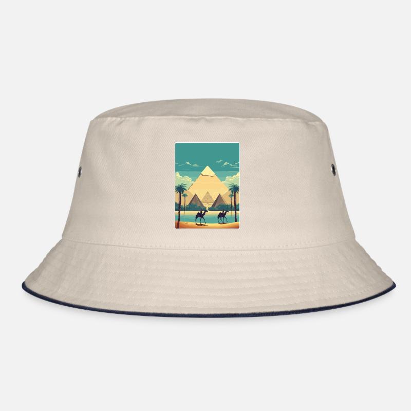 Le Caire, Égypte, Grandes Pyramides De Gizeh, Affiche De Voyage Bob