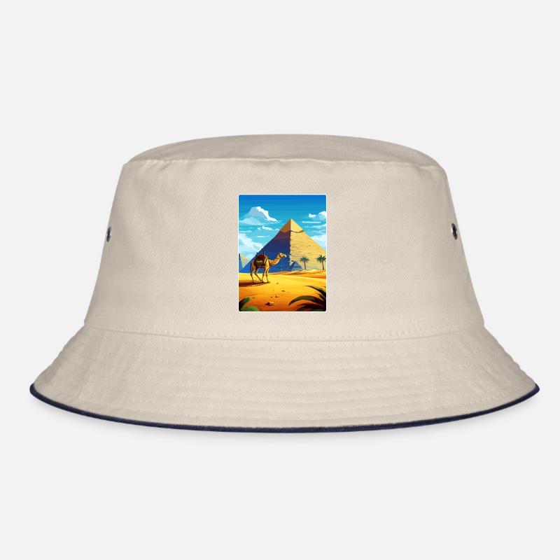 Le Caire, Égypte, Grandes Pyramides De Gizeh, Affiche De Voyage Bob