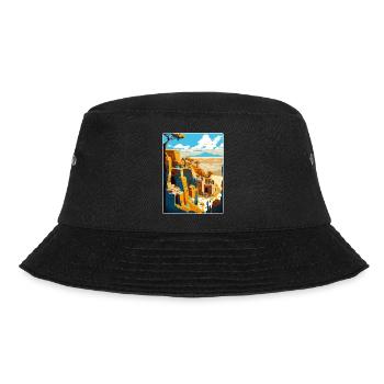 Mesa Verde Nationalpark Colorado Reiseposter - Bucket Hat - Schwarz - Vorne - Lela (165cm)
