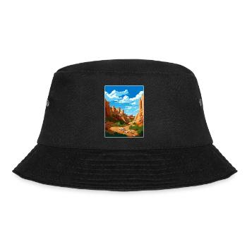 Mesa Verde Nationalpark Colorado Reiseposter - Bucket Hat - Schwarz - Vorne - Lela (165cm)