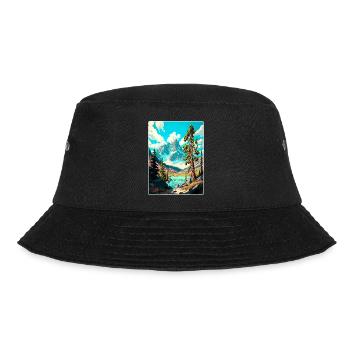 Bridger Teton National Park Affiche de voyage souvenir - Bob - noir - Devant - Lela (165cm)