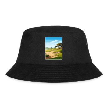 Affiche de voyage du parcours de golf Torrey Pines - Bob - noir - Devant - Lela (165cm)